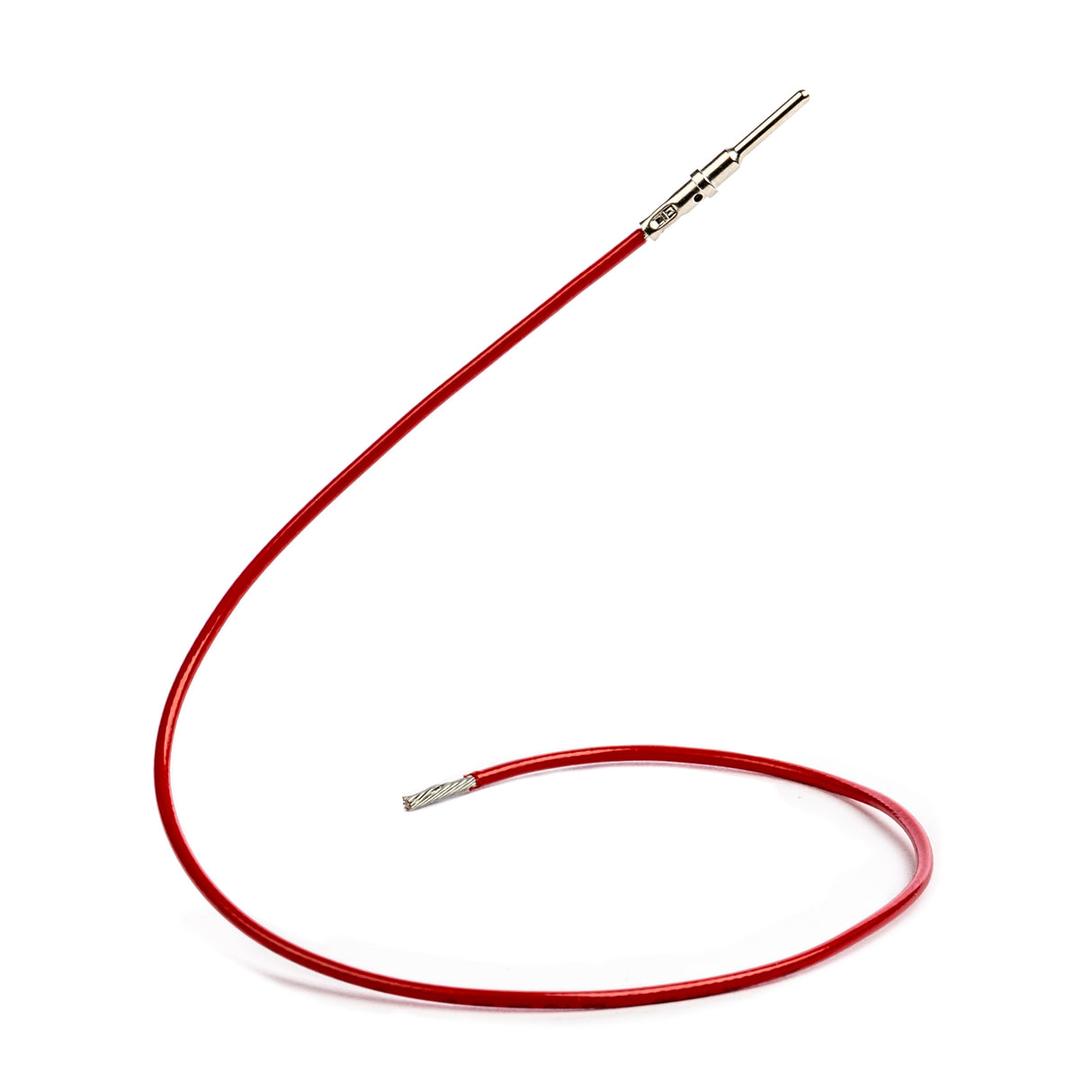 DL-16-RD-1FT-P - Wire Lead - 16 AWG - RED - 1 FT - PIN