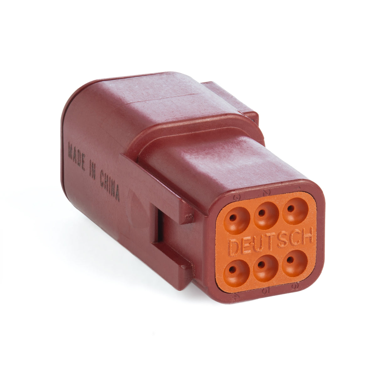 DTM04-6P-RD - DTM Series - 6 Pin Receptacle - Red