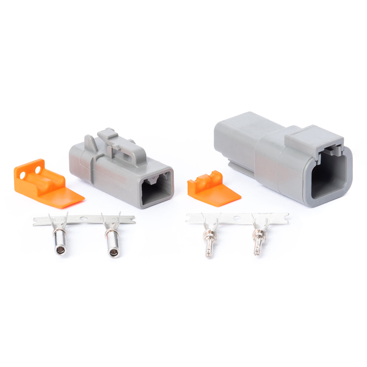 DTP02GY - DTP Series - 2 Pin Stamped and Formed Contact Connector Kit