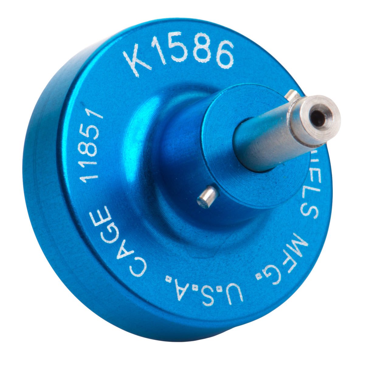 K1586 - AFM8 Crimper Positioner - Socket #605704 - Size 24 Contacts - 24-30AWG - Blue