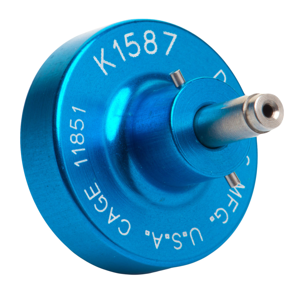 K1587 - AFM8 Crimper Positioner - Pin #605705-31 - Size 24 Contacts - 24-30AWG - Blue