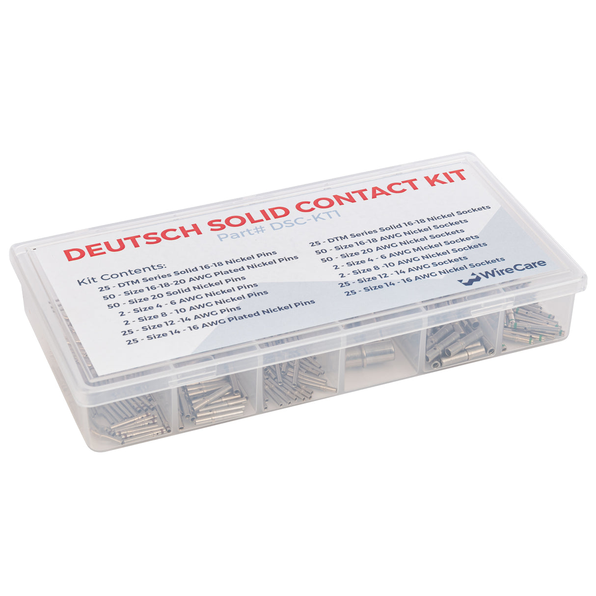 DSC-KT1 - Deutsch Solid Contact Kit with Size 4 and 8 Contacts