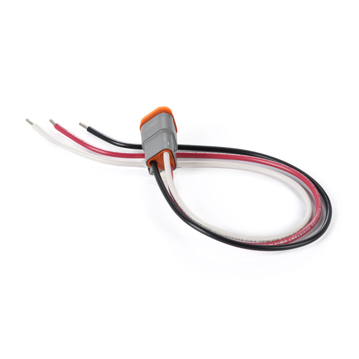 DT03GY-PP-16-1FT - Deutsch DT Series 3 Socket Connector Plug Pigtail, 16AWG