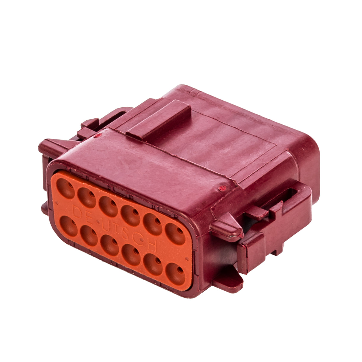DTM06-12SA-RD - DTM Series - 12 Socket Plug - A Key, Red