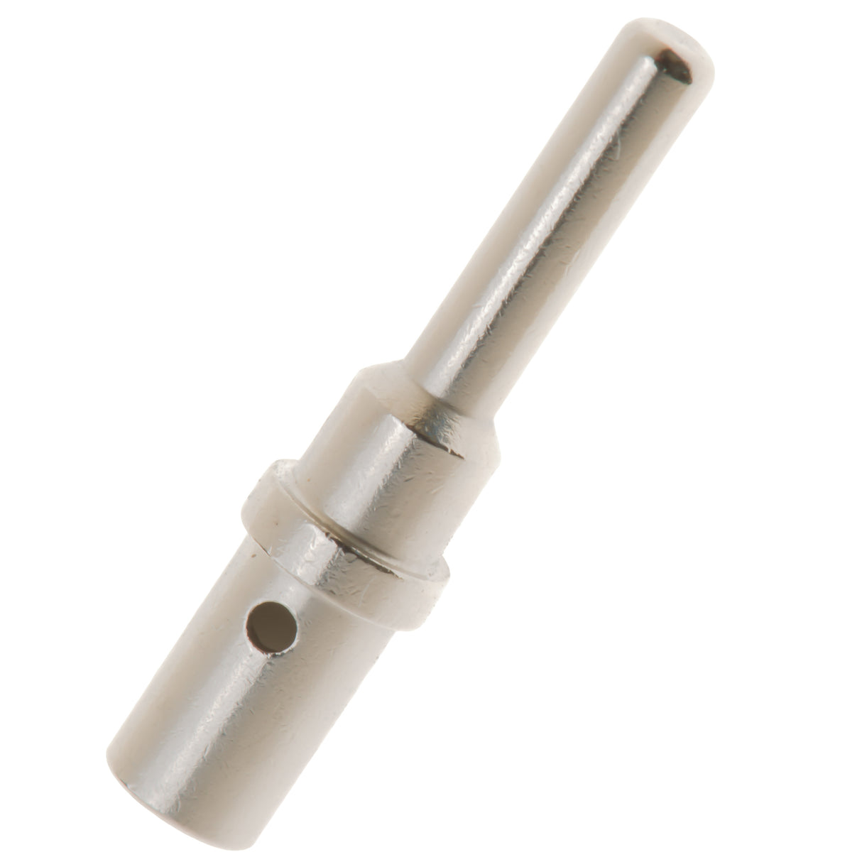 0460-204-12141 - Solid Pin - Size 12 - 12-14 AWG, 25 Amps, Nickel Plated