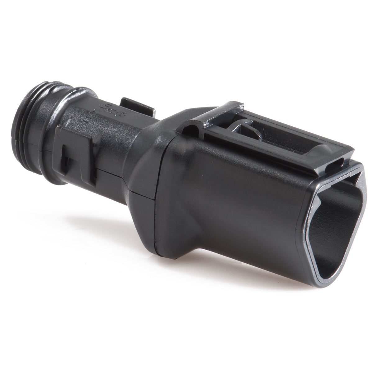 1011-261-0305 - DT Series - Backshell for 3 Cavity Receptacle - Straight w/ Internal Strain Relief, Black