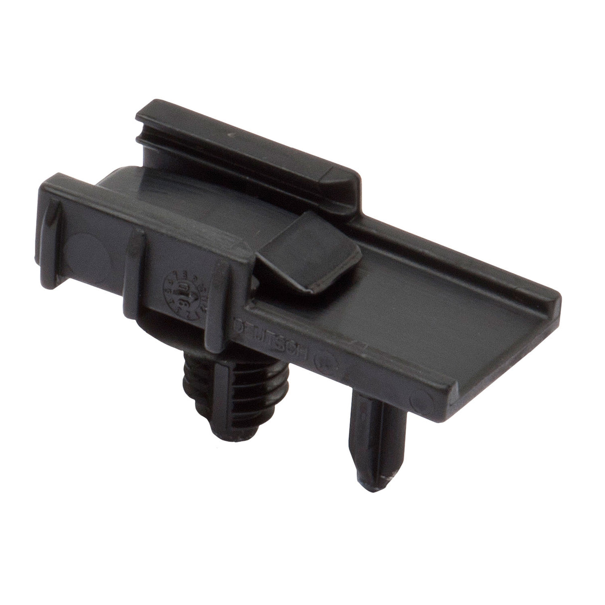 1011-310-0205 - Plastic Mounting Clip - Fits 2, 3, 4, 6, 12 Cavity - Christmas tree style fastener, Black