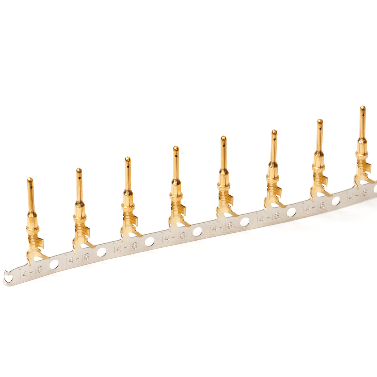 1060-14-0144 - Stamped & Formed Pin - Size 16 - 14-18 AWG, .095-.150 Insulation, 13 Amps, Gold Plated, Qty - 1 pin