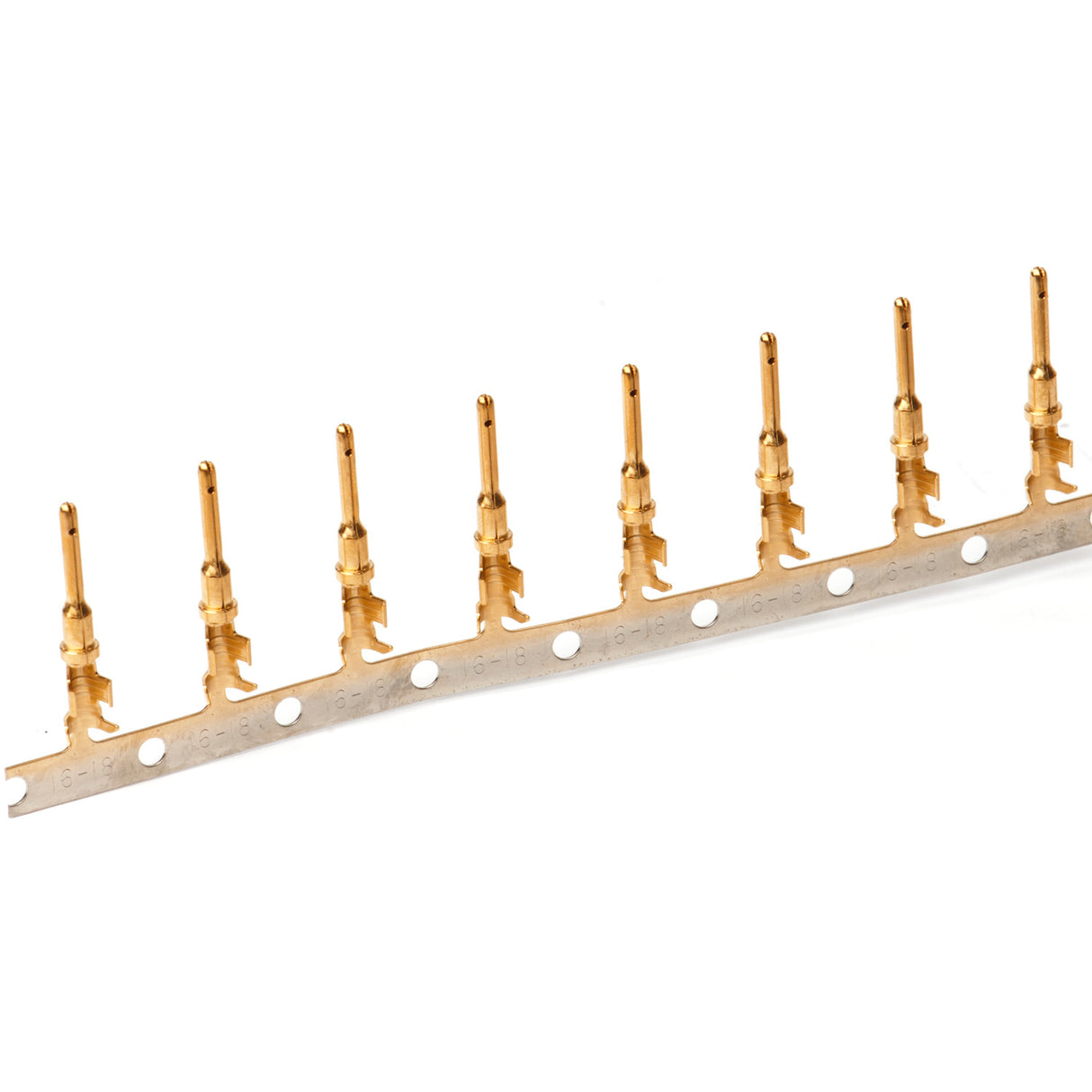 1060-16-0144 - Stamped & Formed Pin - Size 16 - 14-18 AWG, .075-.140 Insulation, 13 Amps, Gold Plated, Qty - 1 pin