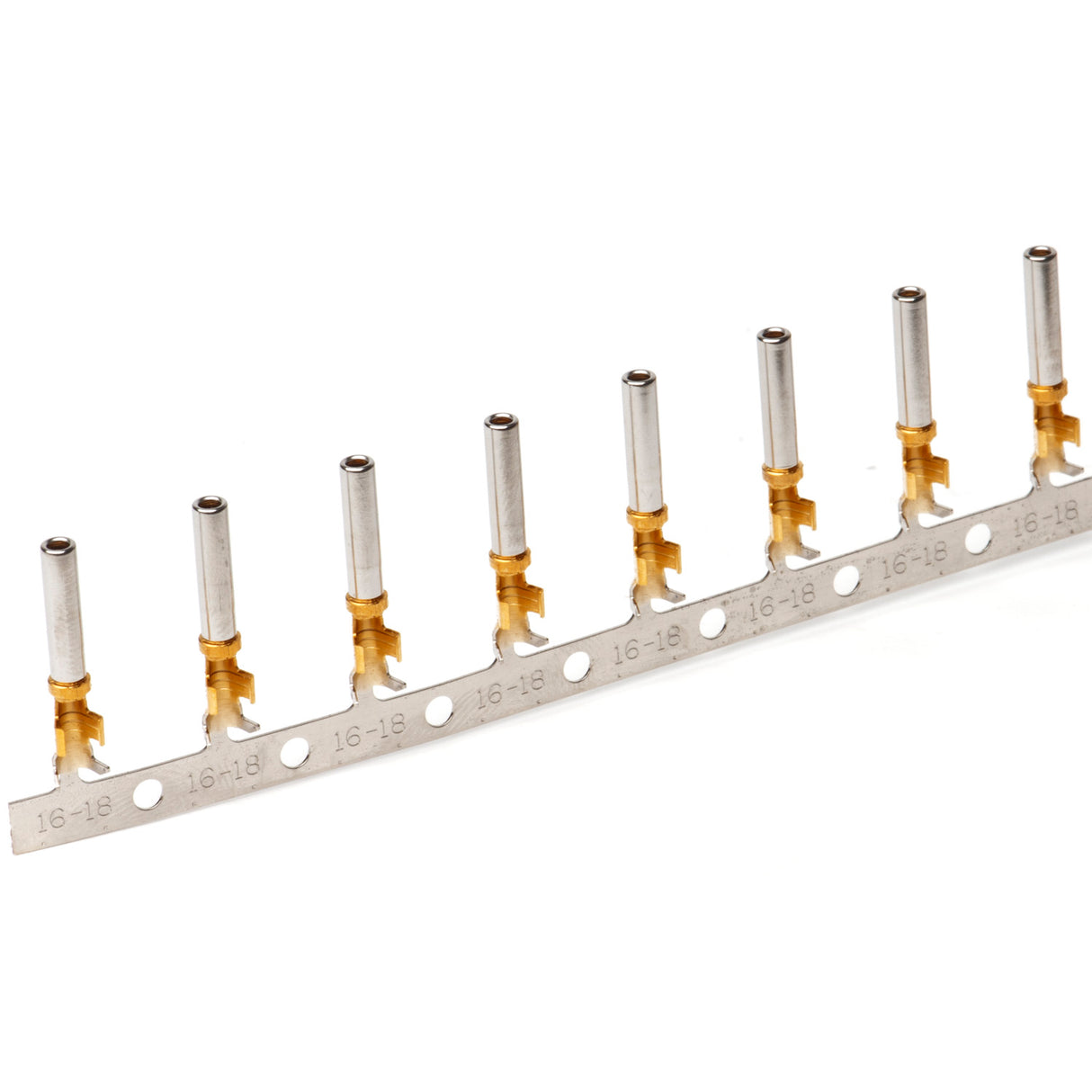 1062-16-0988 - Stamped & Formed Socket - Size 16 - 14-18 AWG, .075-.140 Insulation, 13 Amps, Gold Plated, Qty - 1 Socket