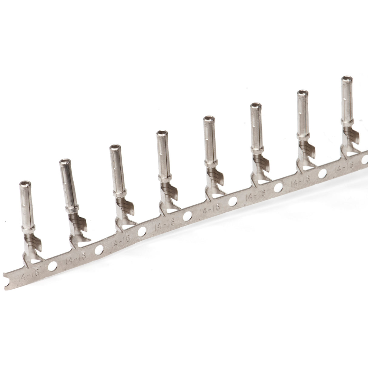 1062-16-1422 - Stamped & Formed Socket - Size 16 - 12-16 AWG, .075-.140 Insulation, Sleeveless, 13 Amps, Nickel Plated, Qty - 1 Socket