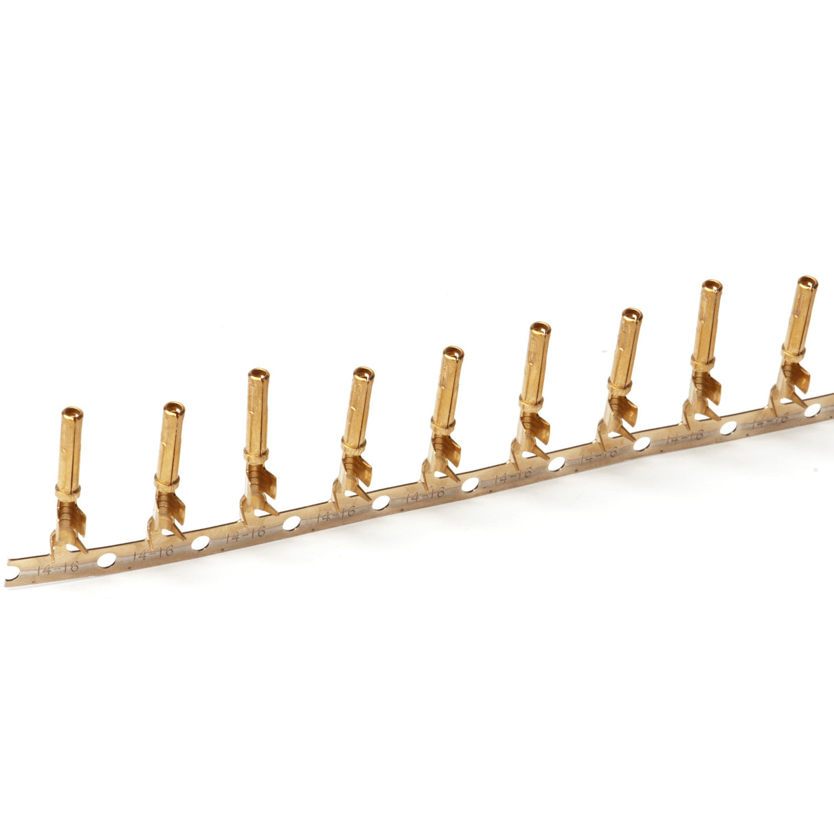 1062-16-1444 - Stamped & Formed Socket - Size 16 - 12-16 AWG, .075-.140 Insulation, Sleeveless, 13 Amps, Gold Plated, Qty - 1 Socket