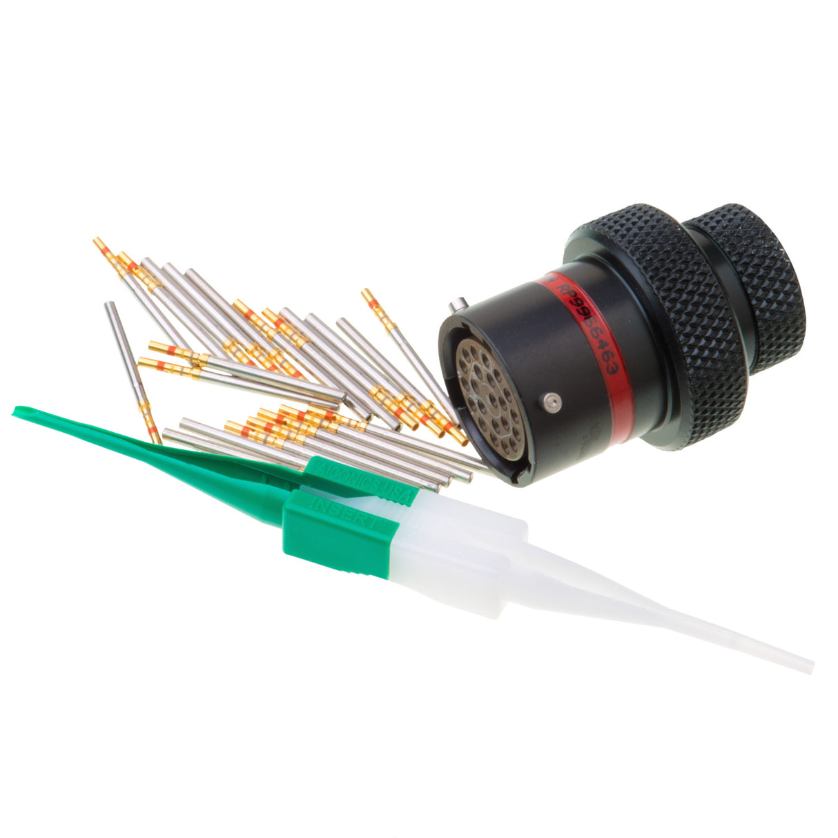 AS112-35SN - AS Series - Inline Receptacle Kit - Shell Size 12, 22 Cavity, Size 22 Sockets, 22-26 AWG, Red