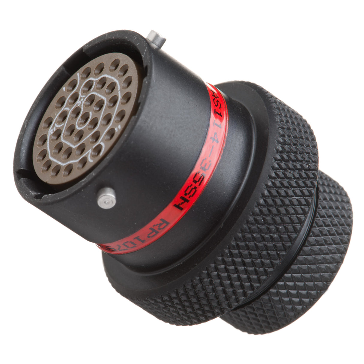 AS114-35SN - AS Series - Inline Receptacle Kit - Shell Size 14, 37 Cavity, Size 22 Sockets, 22-26 AWG, Red