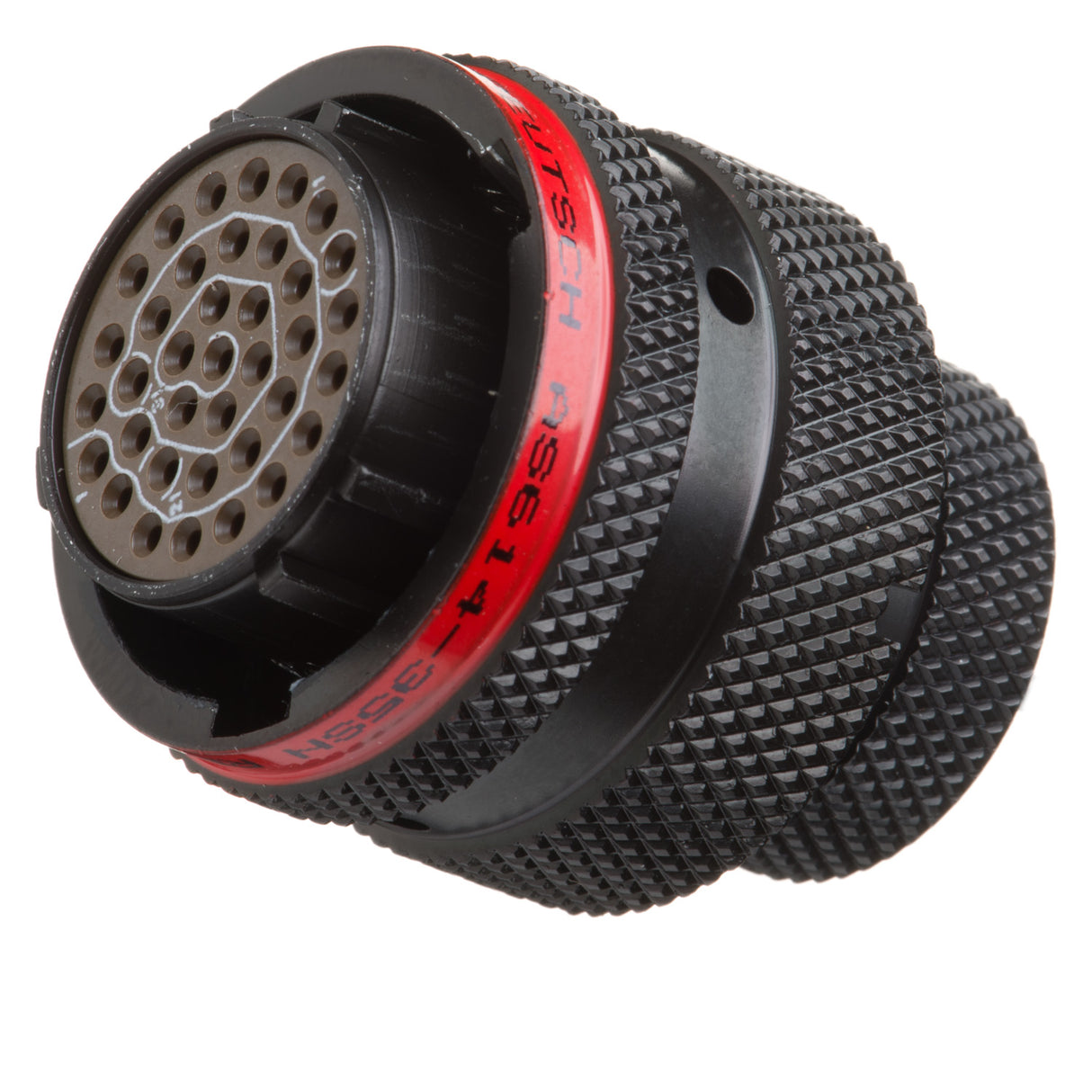 AS614-35SN - AS Series - Plug Kit - Shell Size 14, 37 Cavity, Size 22 Sockets, 22-26 AWG, Red