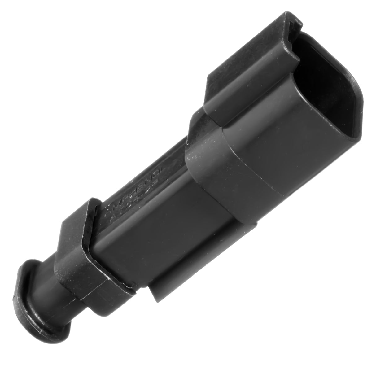 AT04-2P-SR01BLK - AT/SR01 Series - 2 Pin Receptacle, Strain Relief W/Endcap, Standard Seal, Black