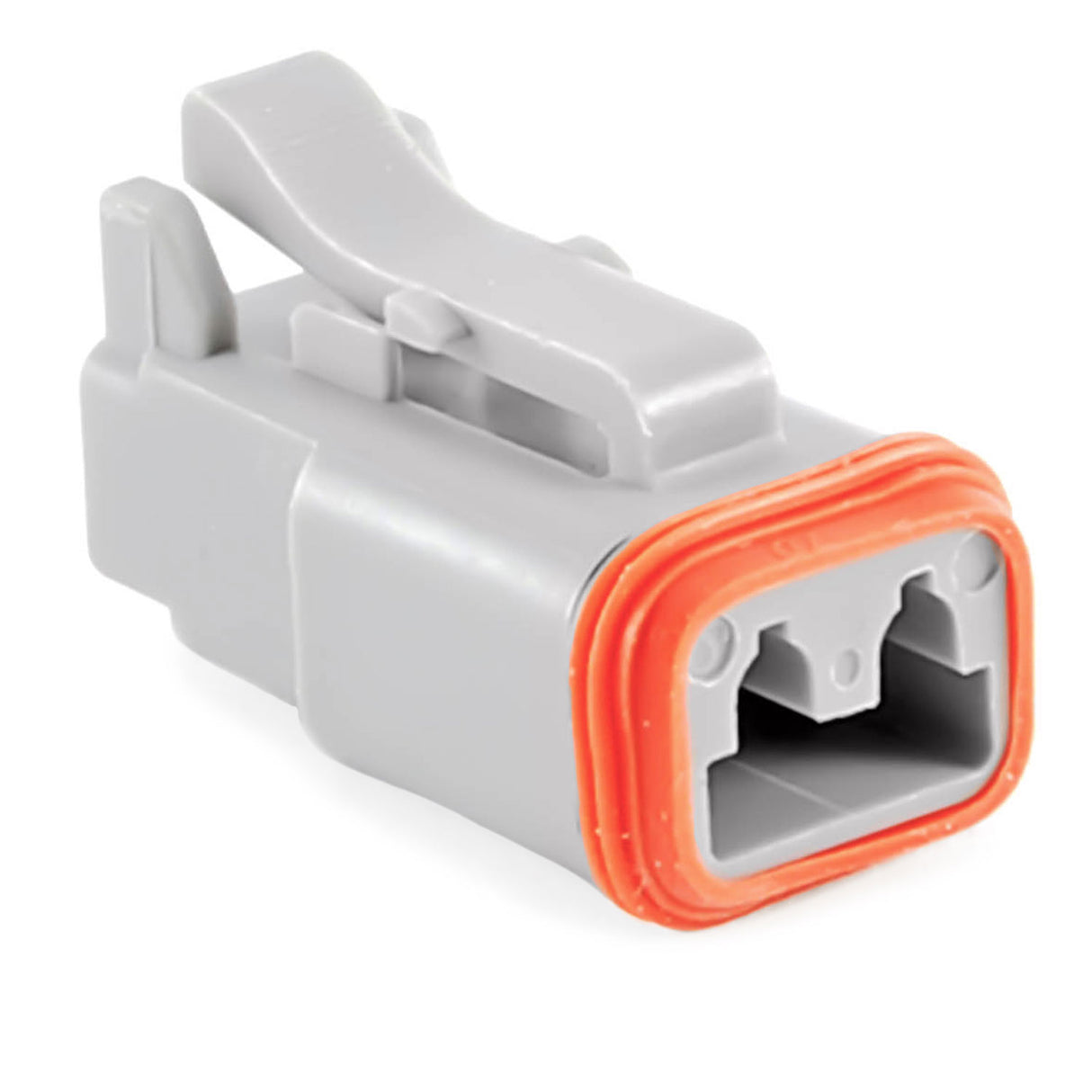 AT06-2S - AT Series - 2 Socket Plug - No Key, Gray