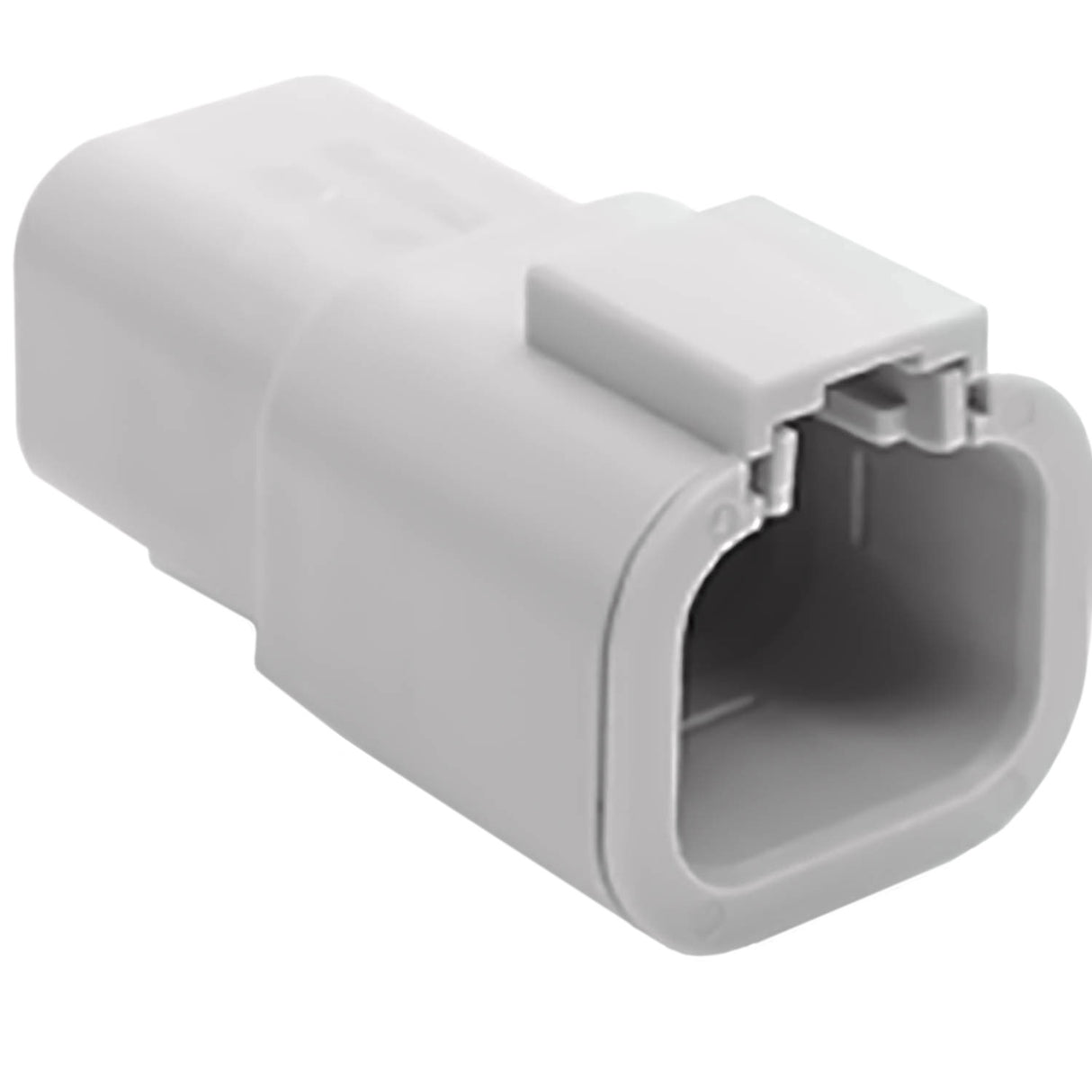 ATP04-4P - ATP Series - 4 Pin Receptacle - Gray