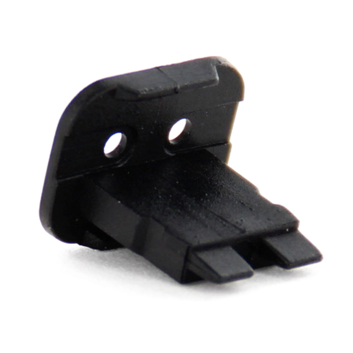 AW2S-LED - AT Series - 2 Socket Wedgelock - Black (For use with 2 Way LED Connectors)