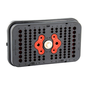 DRB16-102SAE-L018 - DRB Series - 102 Socket Plug - Wire Router, Flange, E Seal, A Key, Black
