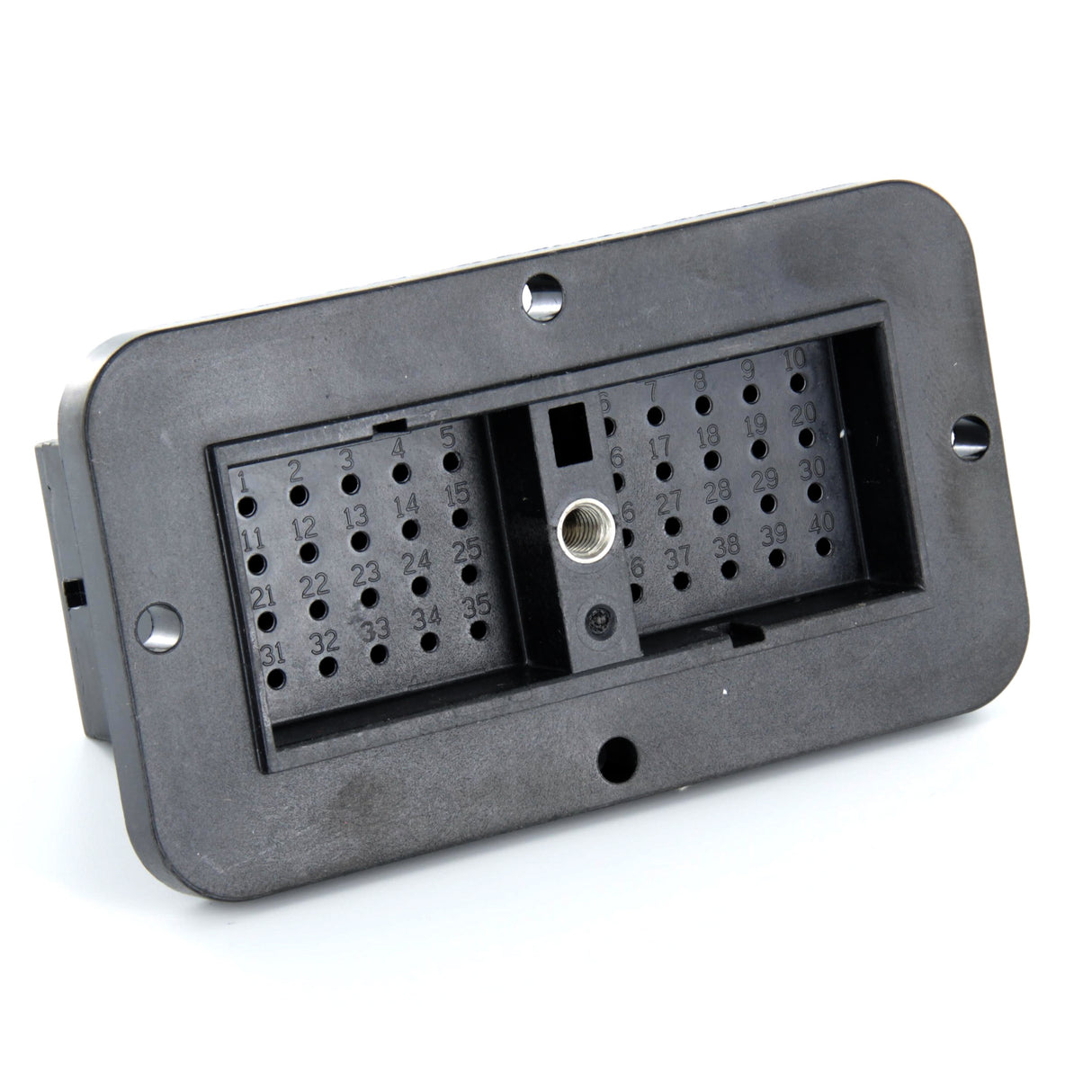 DRC12-40PA - DRC Series - 40 Pin Receptacle - A Key, Flange, Black