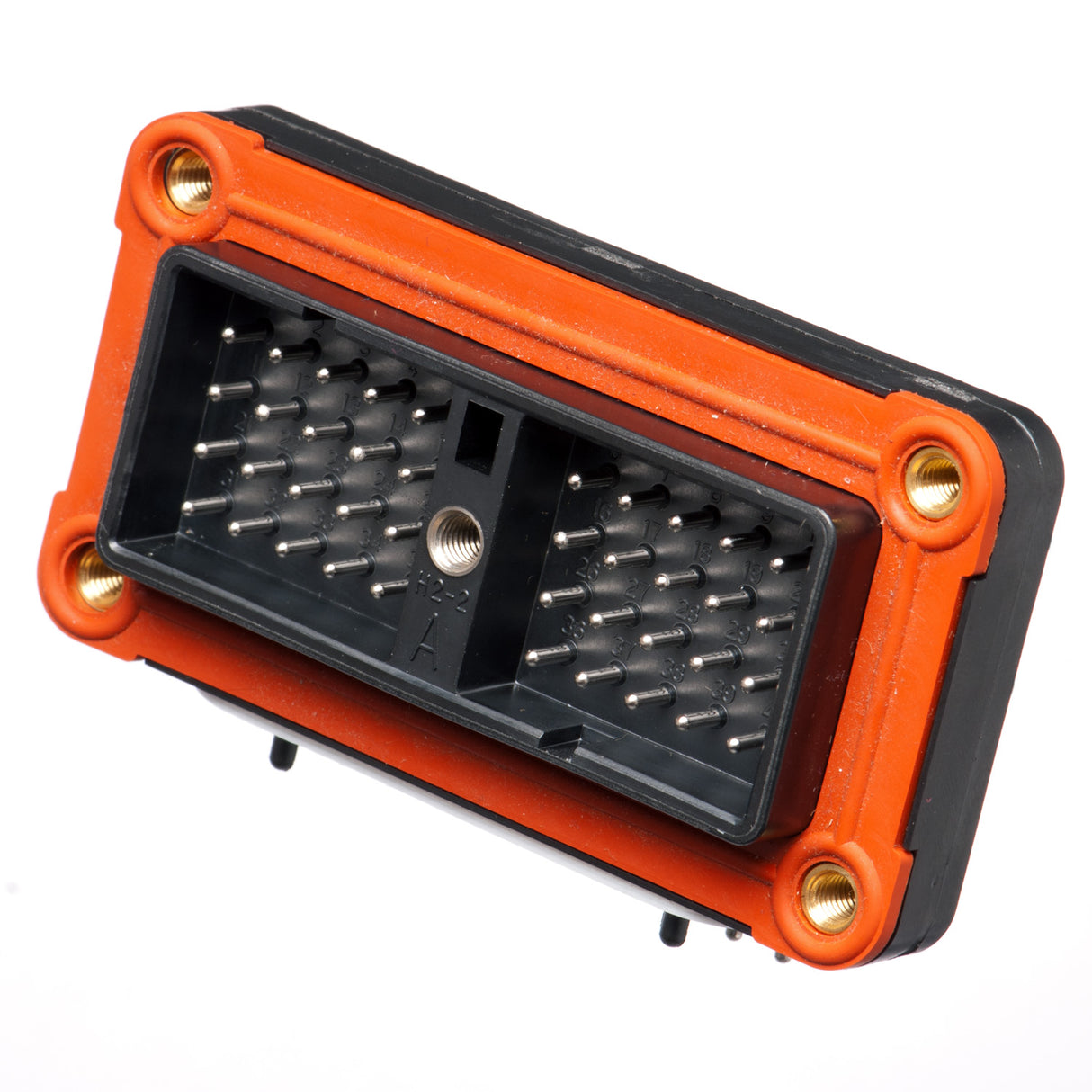 DRC13-40PA - DRC Series - 40 Pin Receptacle - A Key, 90° Molded Pins, PCB, Black