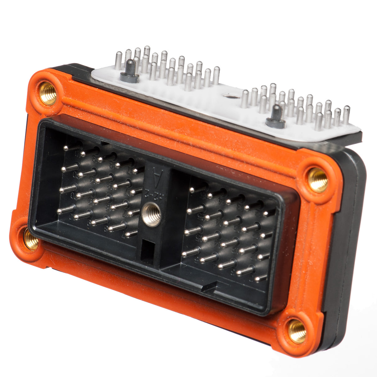 DRC13-40PA - DRC Series - 40 Pin Receptacle - A Key, 90° Molded Pins, PCB, Black