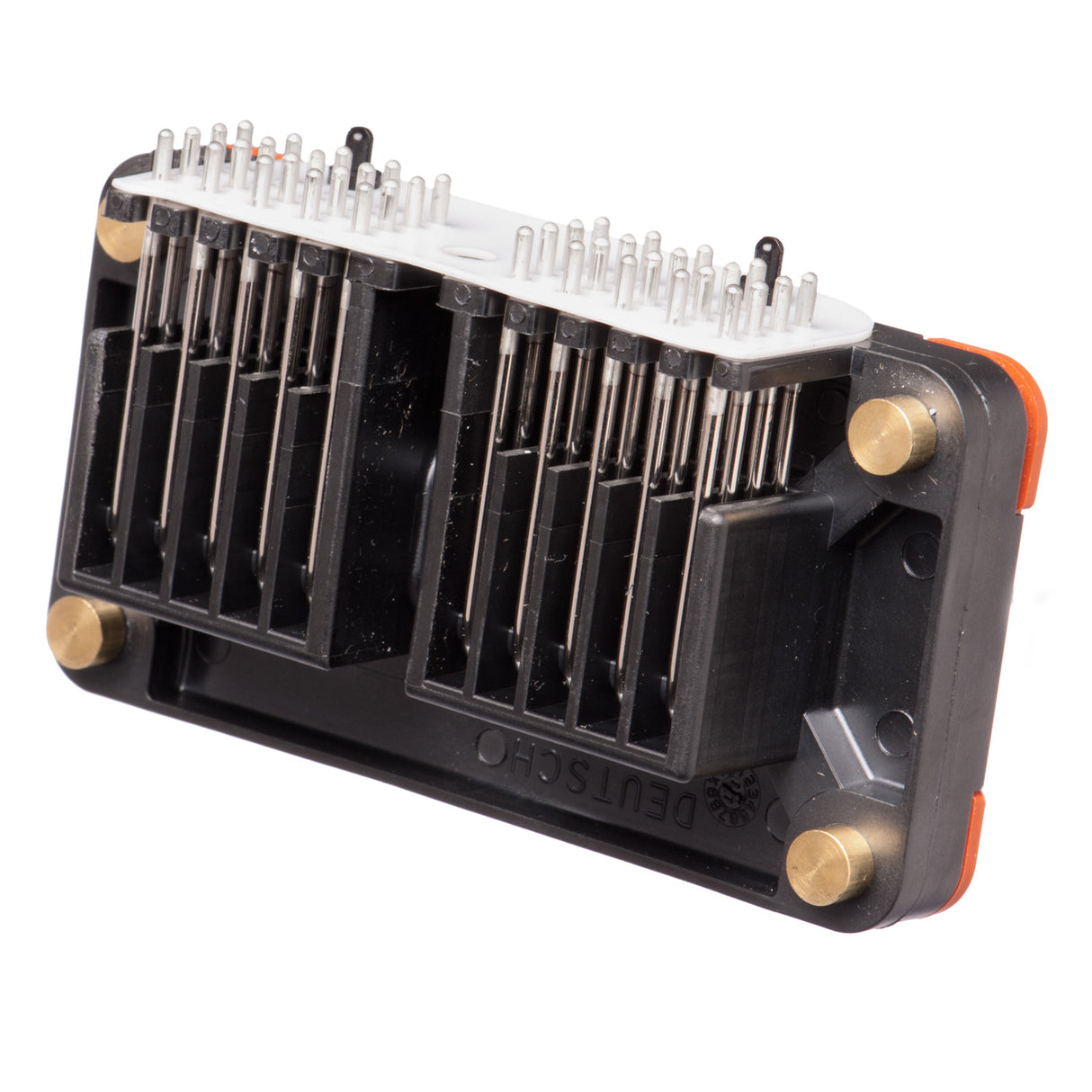 DRC13-40PA - DRC Series - 40 Pin Receptacle - A Key, 90° Molded Pins, PCB, Black