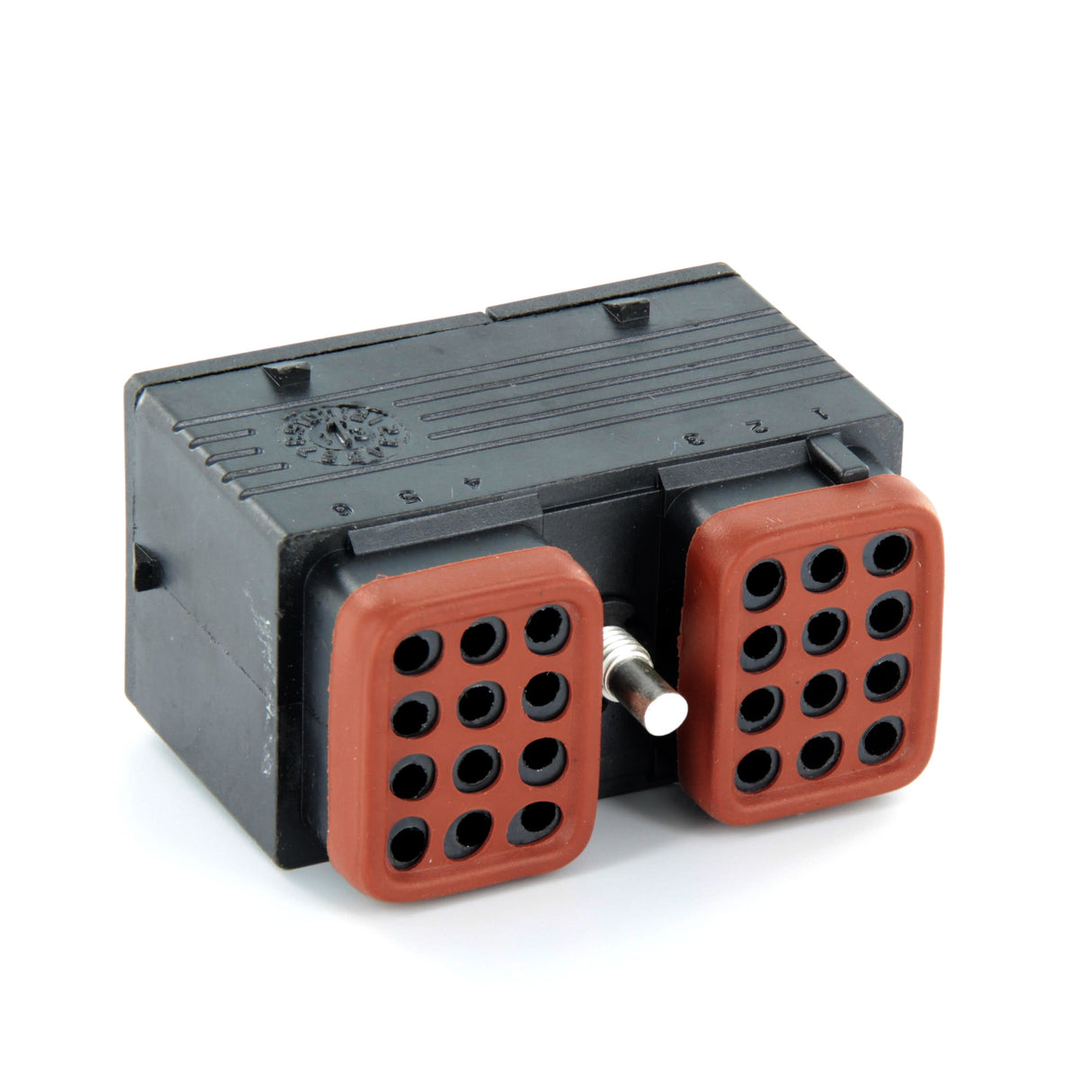 DRC16-24SA-P013 - DRC Series - 24 Socket Plug - A Key, Bonded Front Seal, In-Line, Black