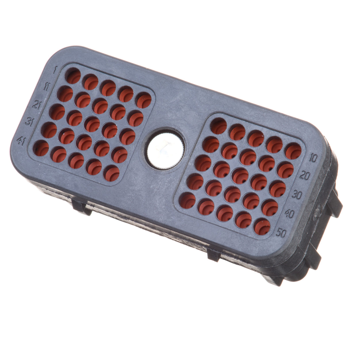 DRC26-50S01 - DRC Series -50 Cavity Plug - 01 Key, In-line, Black