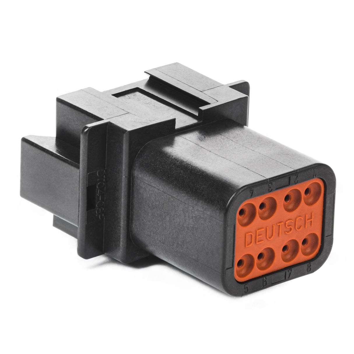 DT04-08PA-E004 - DT Series - 8 Pin Receptacle - A Key , In-line - Black