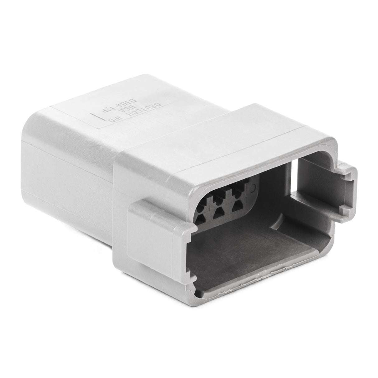 DT04-12PA - DT Series - 12 Pin Receptacle - A Key - Gray