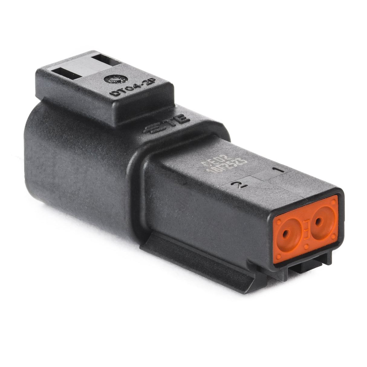 DT04-2P-CE02 - DT Series - 2 Pin Receptacle - Reduced Dia. Seal, Black