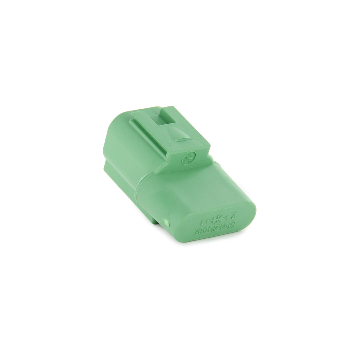 DT04-2P-RT06 - DT Series - 2 Pin Receptacle - Molded-In Diode, Green
