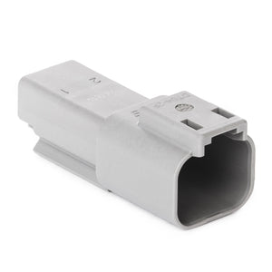 DT04-2P - DT Series - 2 Pin Receptacle - Gray