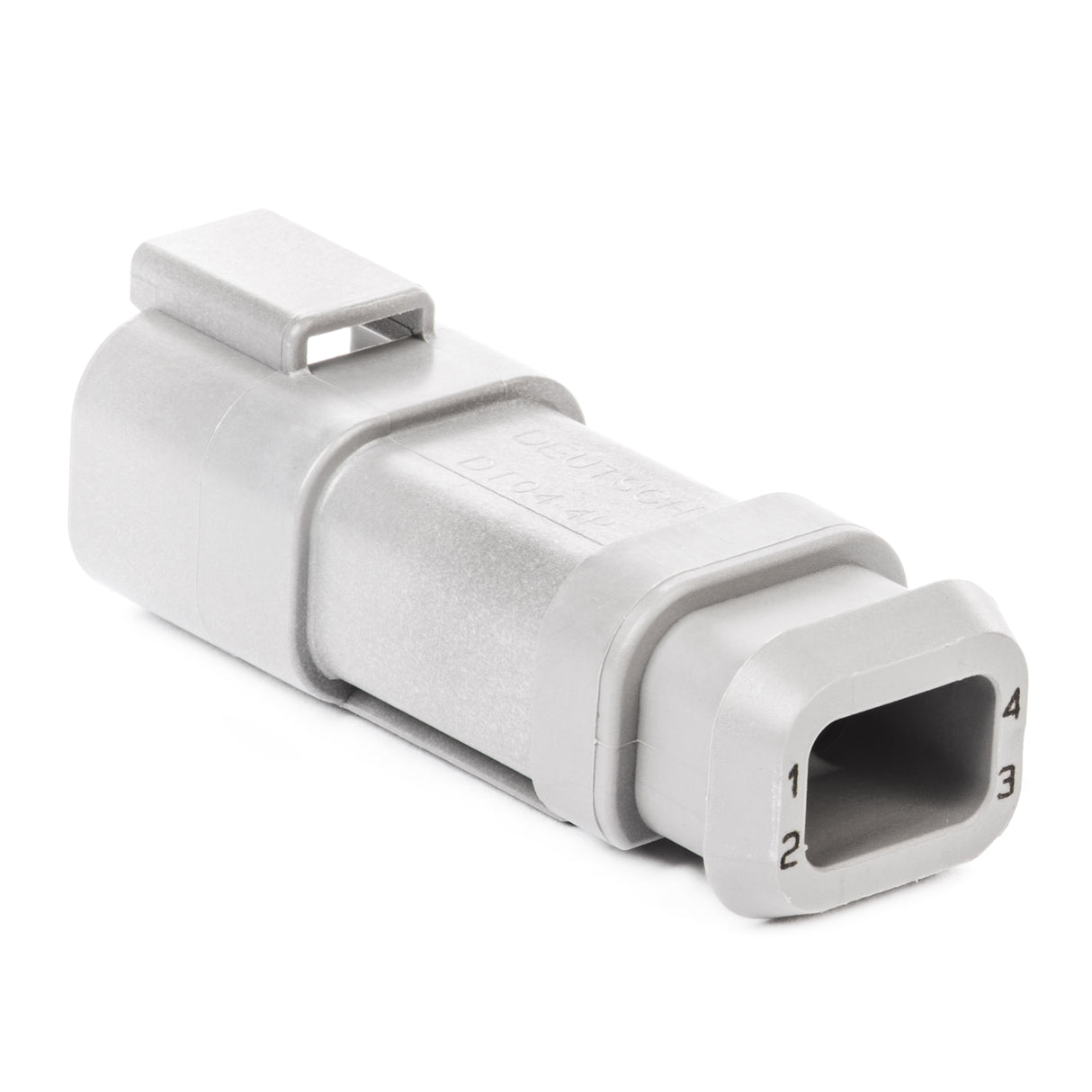 DT04-4P-E008 - DT Series - 4 Pin Receptacle - Shrink Boot Adapter, Gray