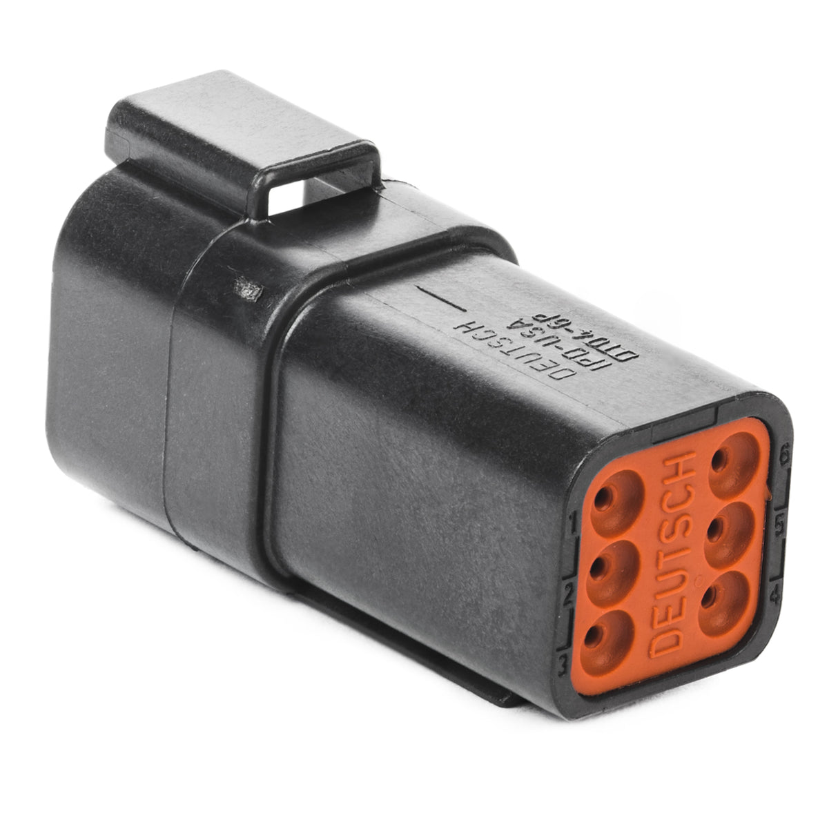 DT04-6P-E004 - DT Series - 6 Pin Receptacle - Black
