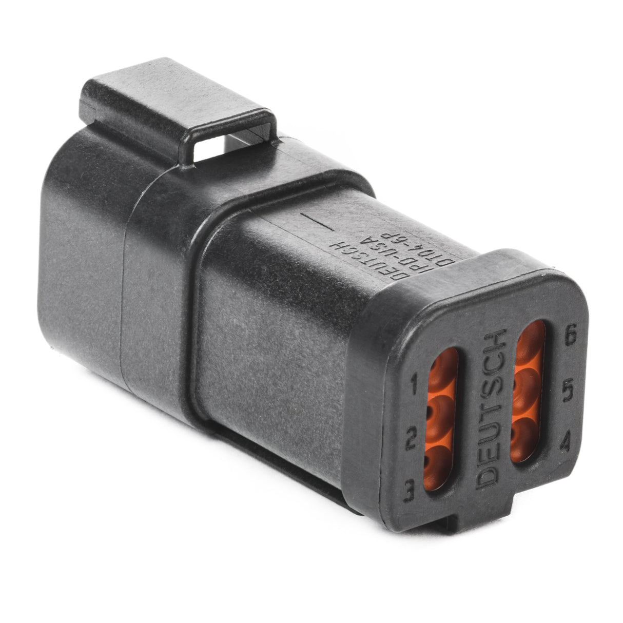 DT04-6P-E005 - DT Series - 6 Pin Receptacle - End Cap, Black