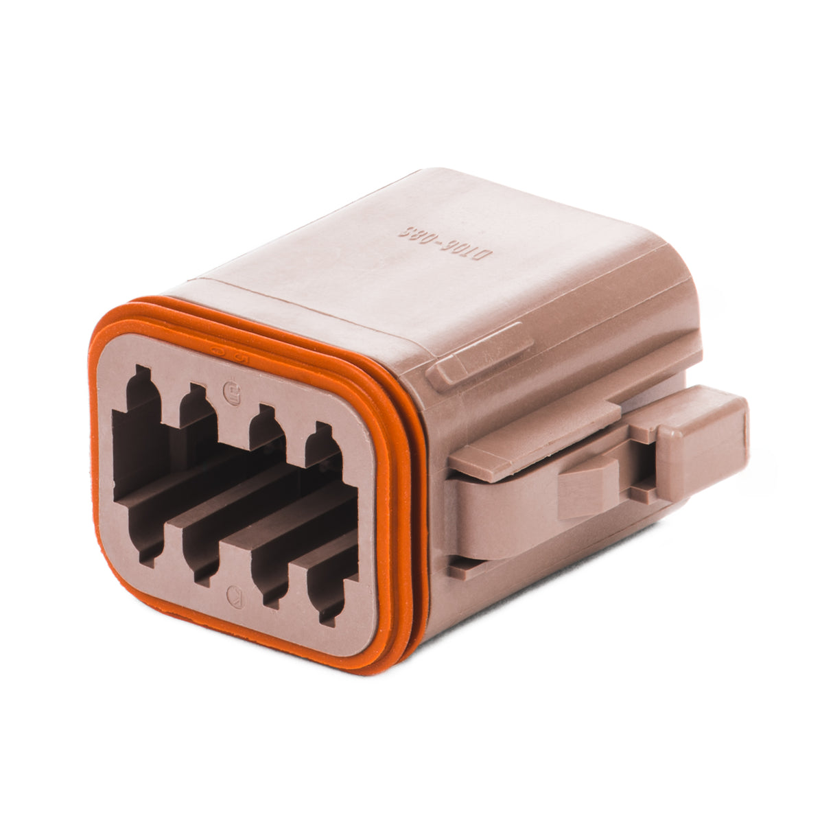 DT06-08SD - DT Series - 8 Socket Plug - D Key, Brown