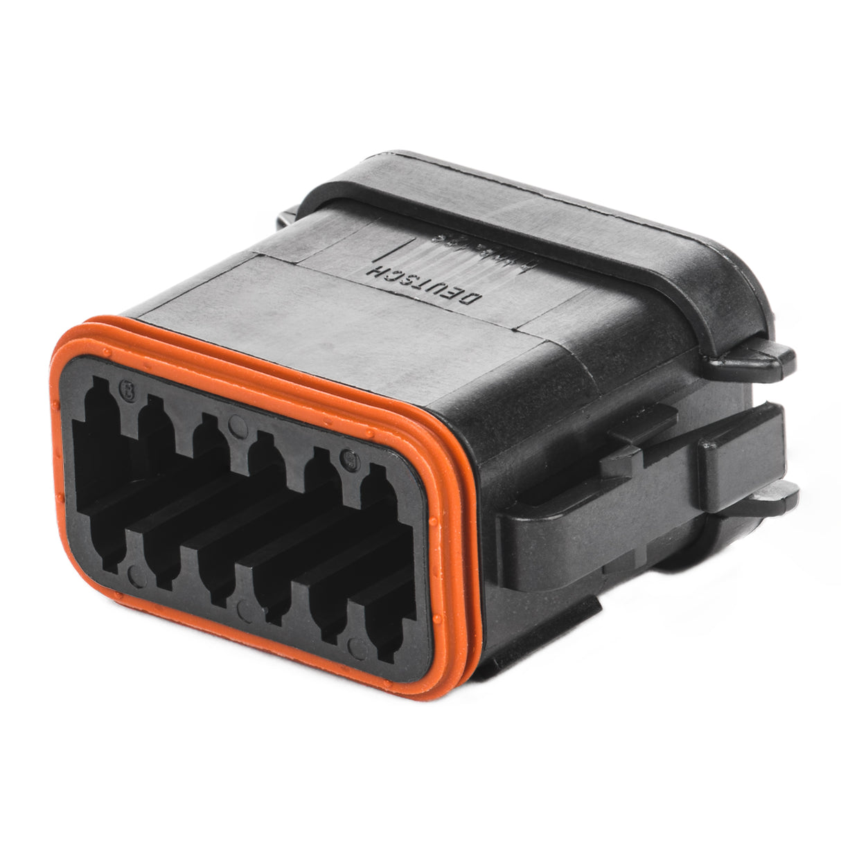 DT06-12SA-E005 - DT Series - 12 Socket Plug - A Key, End Cap, Black