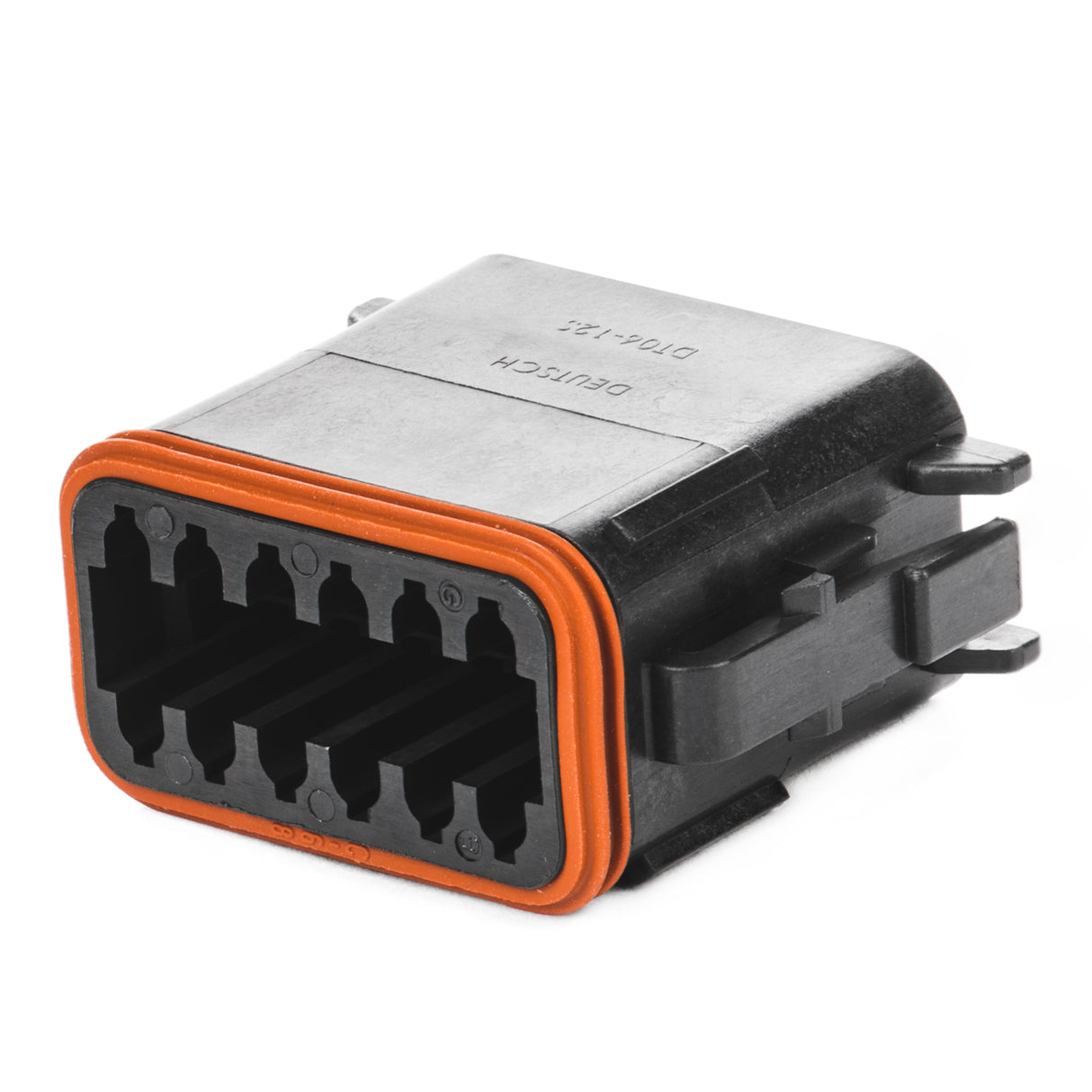 DT06-12SB - DT Series - 12 Socket Plug - B Key, Black