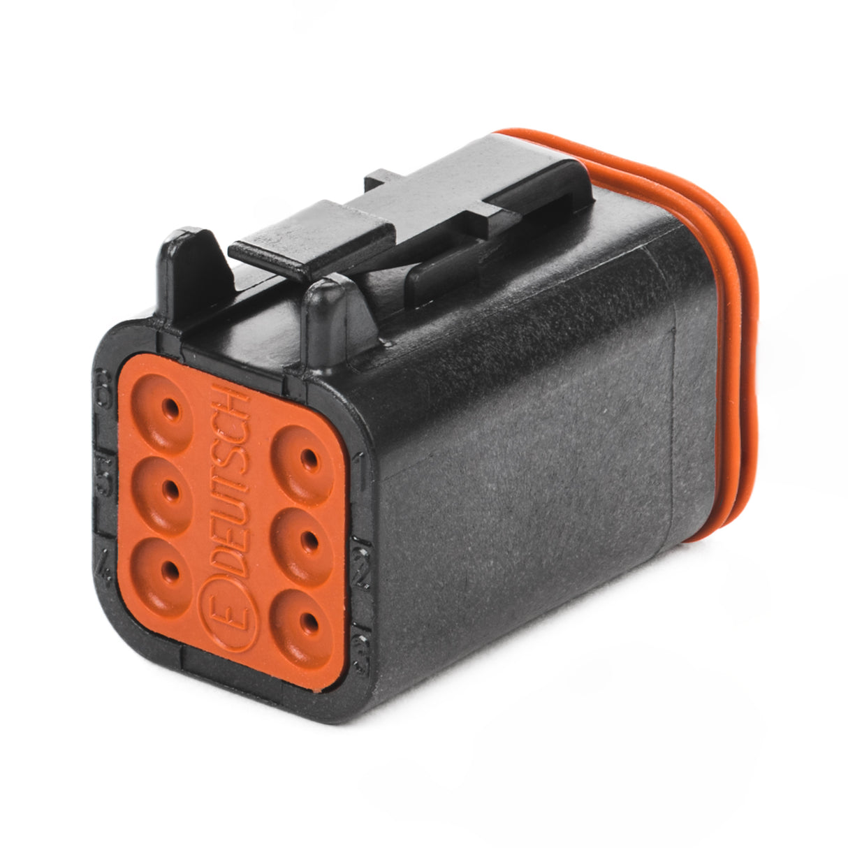 DT06-6S-CE02 - DT Series - 6 Socket Plug - Reduced Dia. Seals, Black