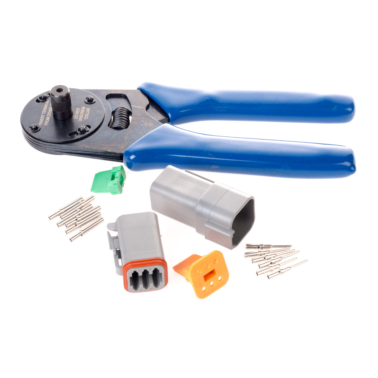 DT06GY-CT - DT Series - 6 Pin Solid Contact Connector Kit w/ Crimper