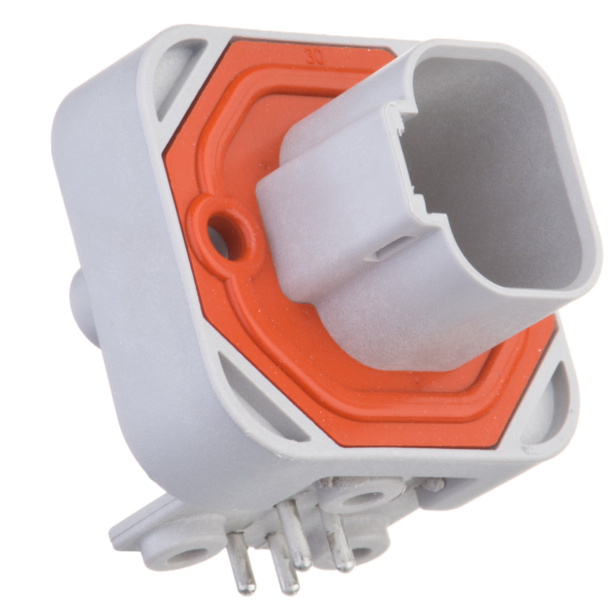 DT13-4P - DT13 Series - Receptacle - 4 Way 90& #176; Molded Pins, PCB Mount