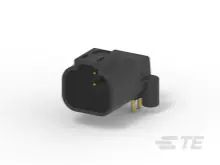 DTF13-4P - DT Series- Receptacle- 4 Cavity, PCB Mount, Black