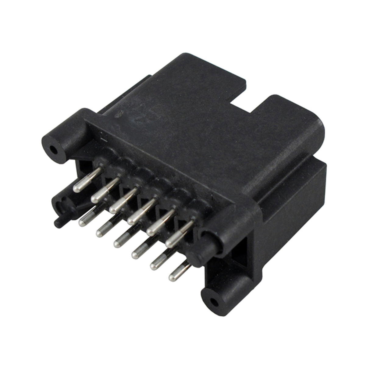 DTF15-12PB - DTF - Receptacle - 12 Way, Size 16, Straight Molded Pins, Flangeless PCB Mount, B Key