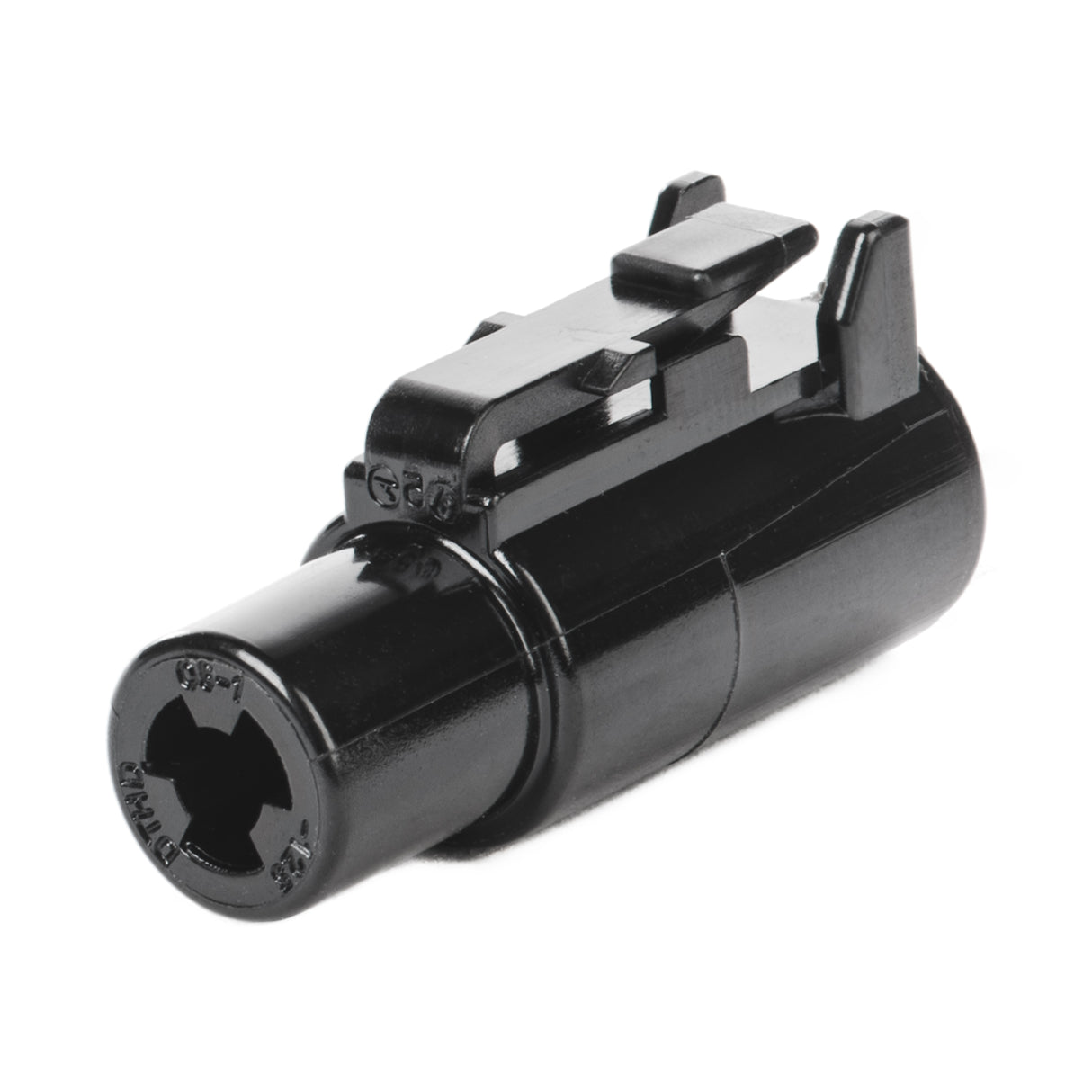 DTHD06-1-12S-E003 - DTHD Series - 12 Socket Plug - In-Line, End Cap, Black