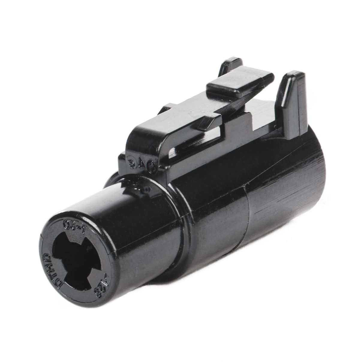 DTHD06-1-12S - DTHD Series - 12 Socket Plug - In-Line, Black