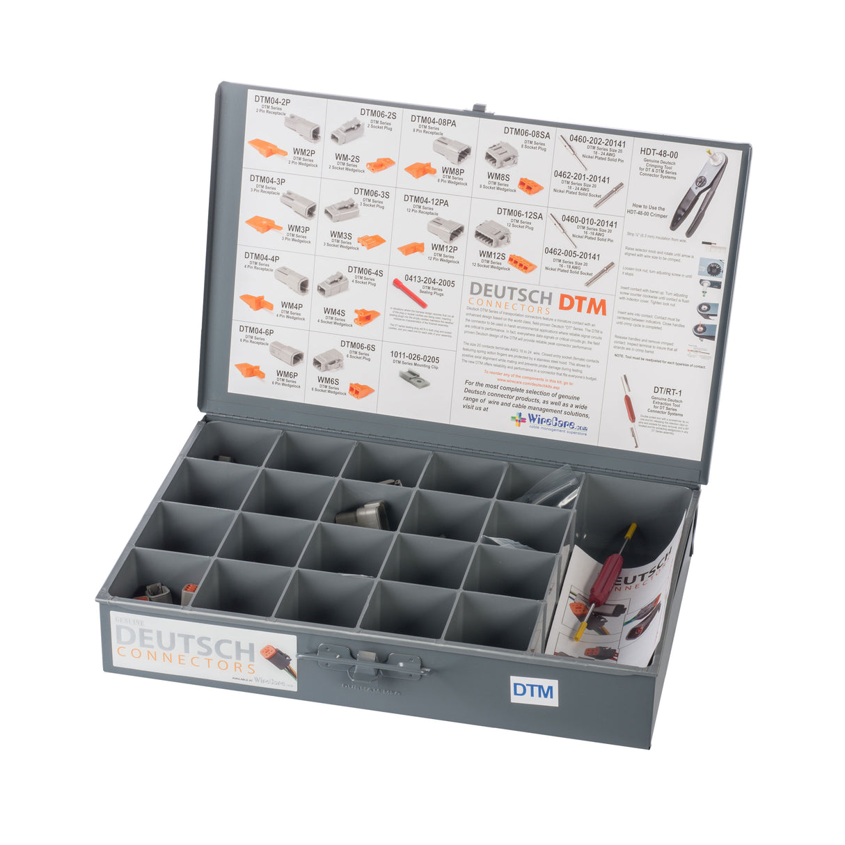 DTM-GY-K - DTM, Installer Kit w/o Crimper, Gray