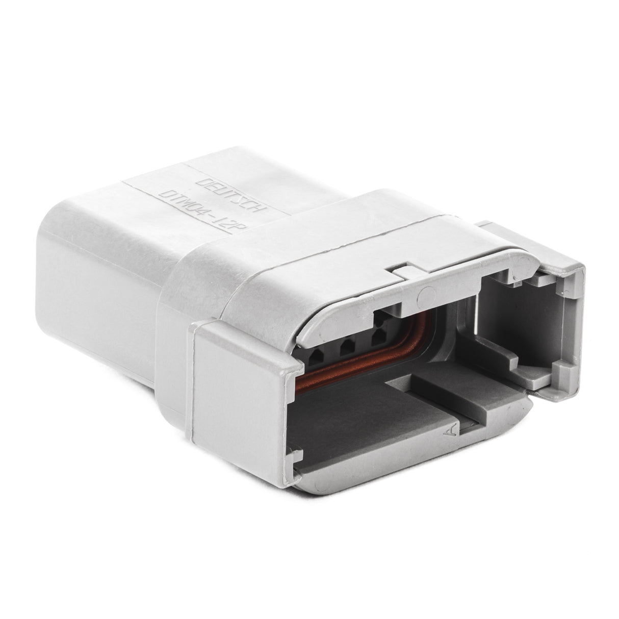 DTM04-12PA - DTM Series - 12 Pin Receptacle - A Key, Gray